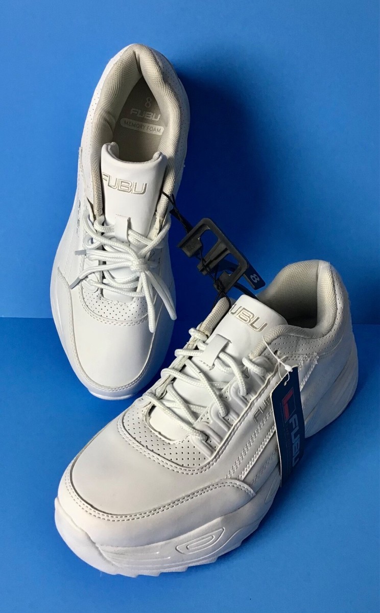 FUBU WOMEN MEMORY FOAM LIGHT WEIGHT WHITE SNEAKER SIZE - Main Image