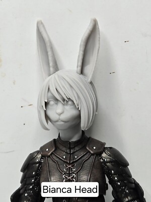 3d Printed BIANCA BUNNY 2.0 Headsculpt For Mythic Legions 1/12 figure 