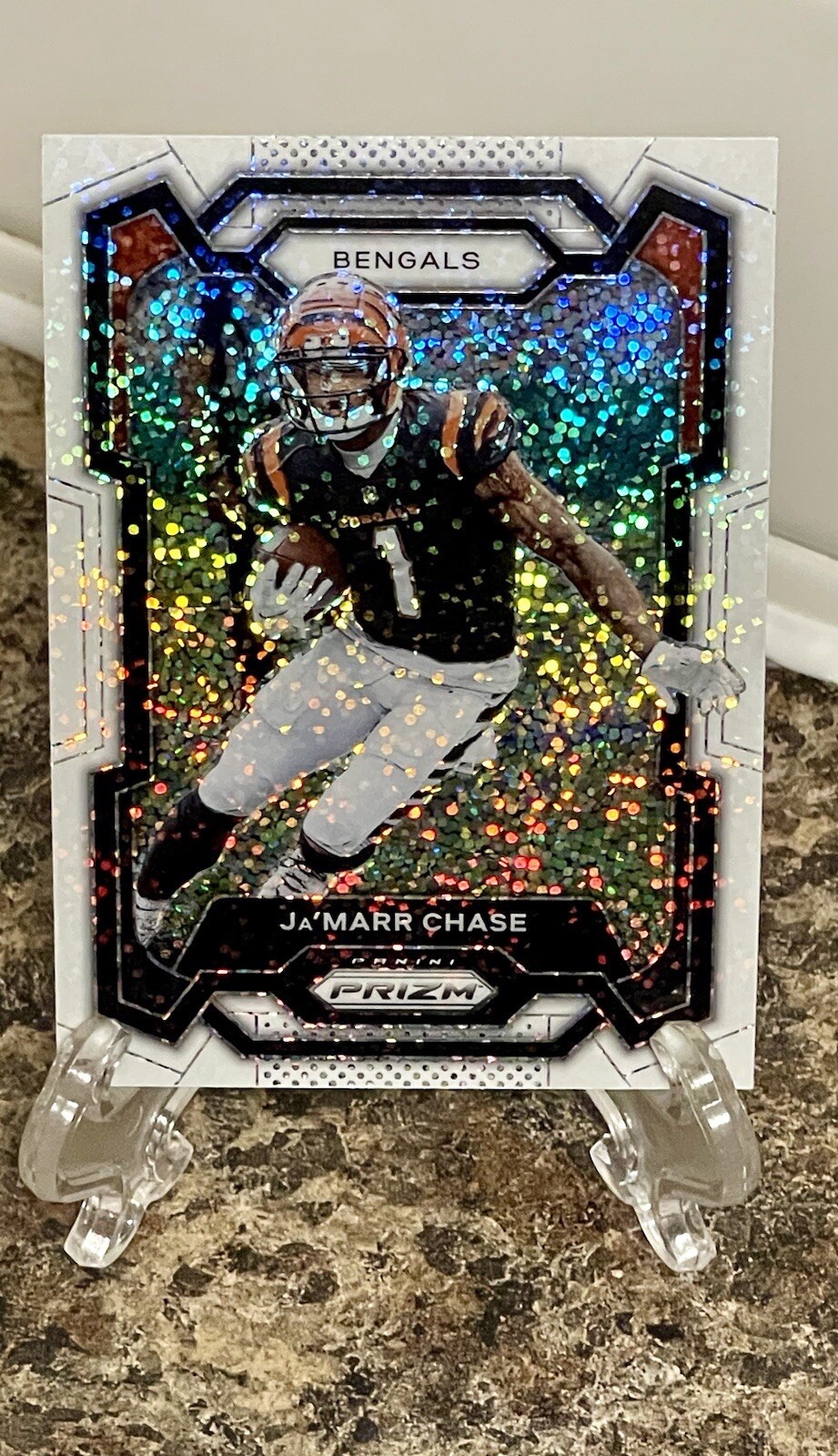 *MINT* 2023 Prizm Ja'Marr Chase White Sparkle Prizm #56🔥RARE & HOT🔥SSP