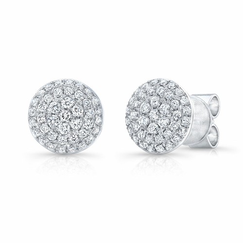 0.15 carati (Ctw) in argento Sterling rotondo bianco & nero con