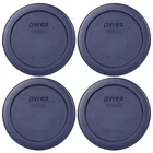 Pyrex 7202-PC 1 Cup Blue Plastic Replacement Lid Cover 4PK For Glass Bowl