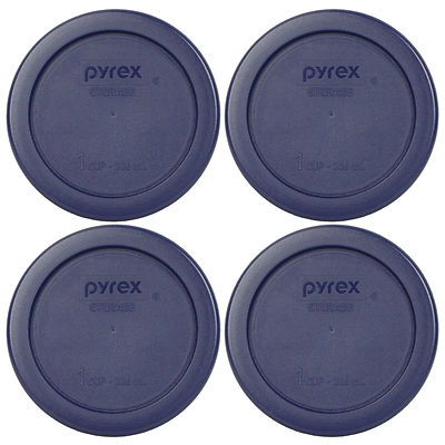#ad #ad Pyrex 7202 PC 1 Cup Blue Plastic Replacement Lid Cover 4PK For Glass Bowl $8.29