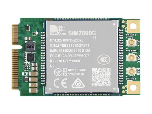 Waveshare SIM7600G-H-PCIE SIMCom Original 4G LTE Cat-4 Module Global Coverage - 第 1/6 張圖片