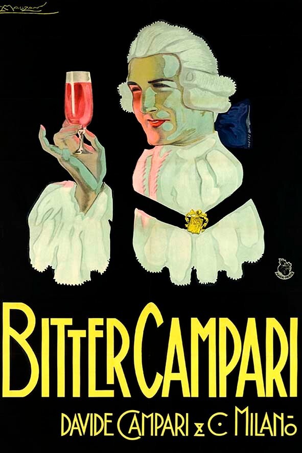 Vintage Bitter Campari Print Aperitif Advertising Poster Poster Poster