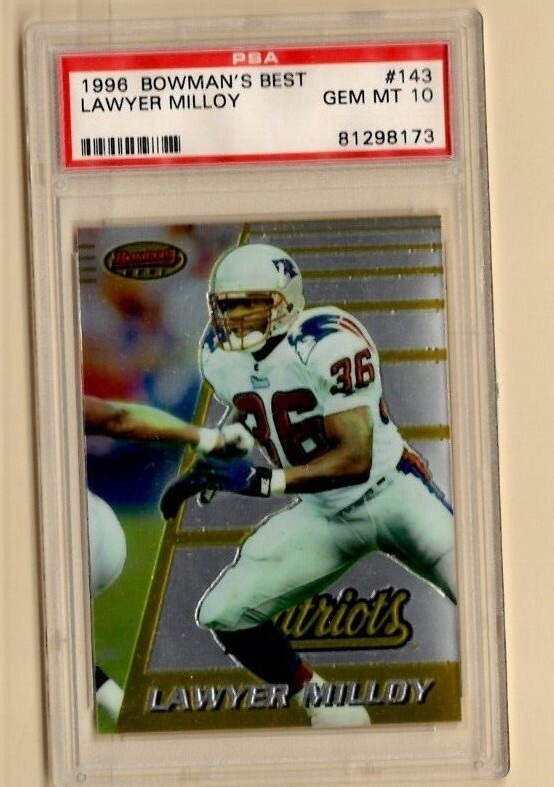 1996 Bowman's Best 143 ROOKIE RC Lawyer Milloy PSA 10 GEM MT Mint UW