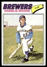 1977 Topps Charlie Moore Milwaukee Brewers #382