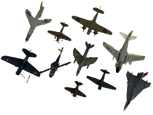 Lot 10 Vintage WW2 Plastic Model Plane aircrafts airplane kits 1:72 #VMIX9 - Picture 1 of 20