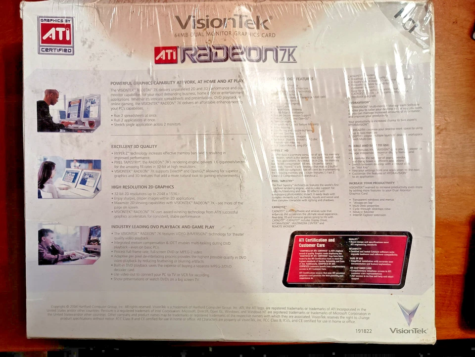 VisionTek ATI Radeon 7K Dual monitor, 64MB DDR PCI Graphics adapter, New in box - Image 3 of 4