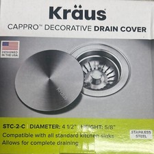 KRAUS CapPro Removable Decorative Drain Cover