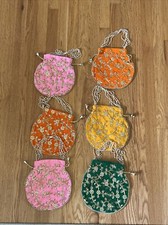Embroidered purse 6 Count - Assorted Colors