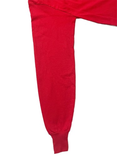 Unisex Weihnachtst-Shirt Größe Large Fruit of the Loom langärmelig rot HO HO HO - Bild 6 von 13