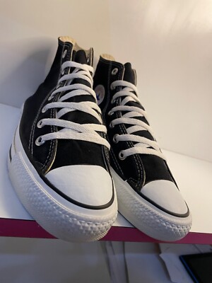 Vtg 90s Converse All Star Chuck Taylor High Top Shoes Black