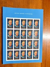 Ruth Bader Ginsburg Postage Stamp Sheet of 20 Forever Stamps