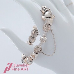 Authentic PANDORA Bracelet - Charms, Clips, Chains -925 Silver / Gold Plated & 14K / 58...