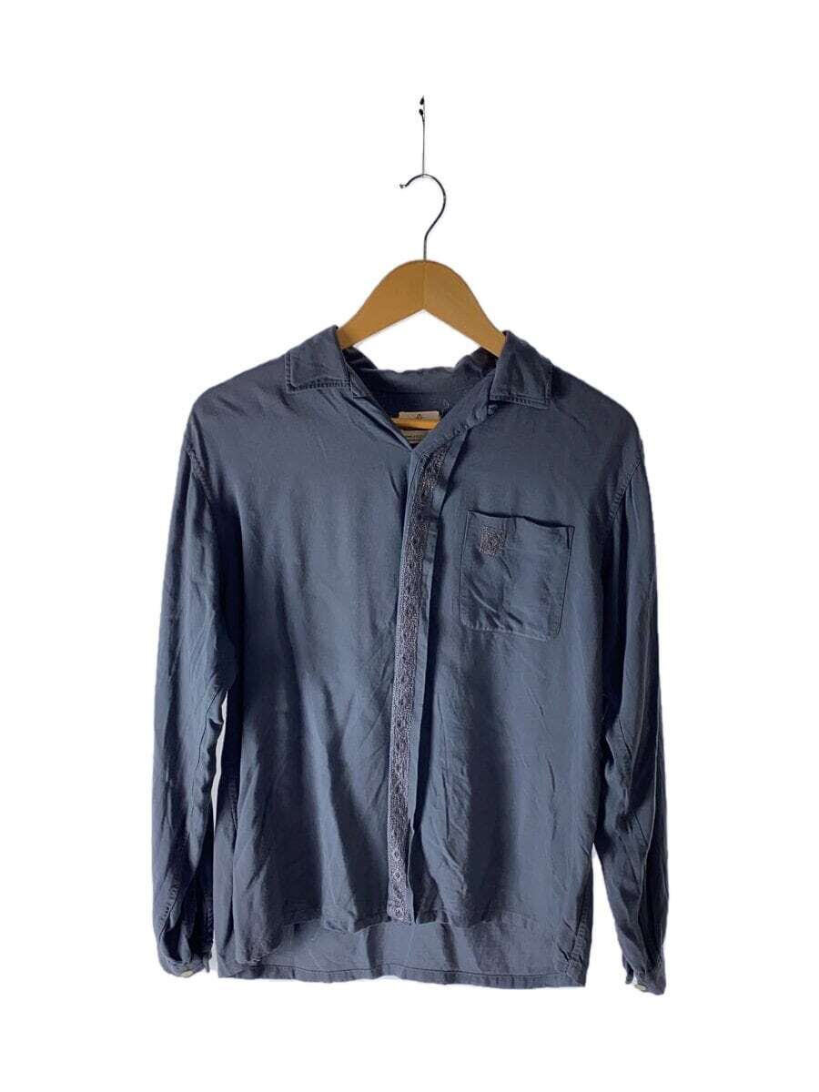60s CLUBMAN Open Collar Shirt M Rayon NVY | eBay