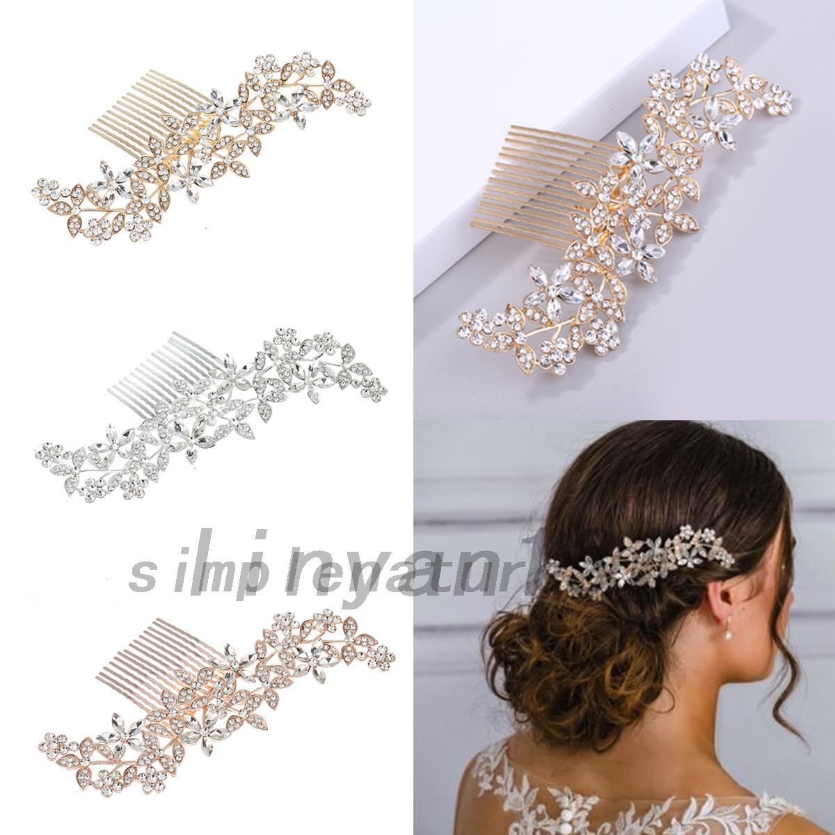 Wedding Rhinestone Hair Pins Clips Bridal Crystal Insert Hair