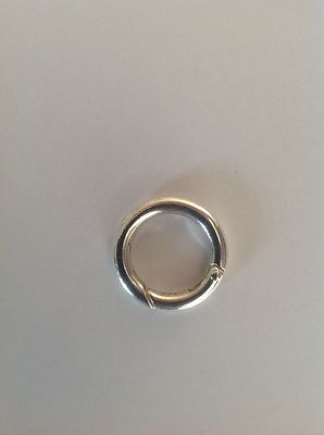 Federring Clip Charmhalter diY 25 x 4 mm Rund Kettenverschluss 25 x NEU #3