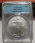 2007 W SILVER EAGLE  ANACS SP70