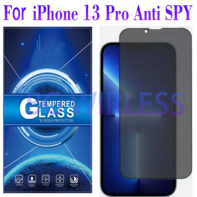 For Apple iPhone 13 Pro , Anti Spy Privacy Tempered Glass Screen Protector