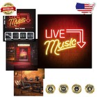 Customizable Live Music Neon Sign - Eco-Friendly Led Light for Indoor & Outdoor