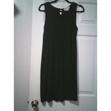 Michael Kors Classic Black Sleeveless A-Line Dress with Keyhole Detail