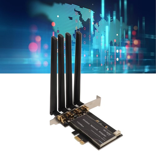 PCIe Network Adapter 2.4G 450Mbps 5G 1300Mbps 4 Antennas Standard IEEE BT4.1 PC - Picture 22 of 22