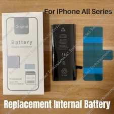 Replacement Internal Battery For iPhone 8 11 12 13 14 Pro Max Tool Adhesive Lot