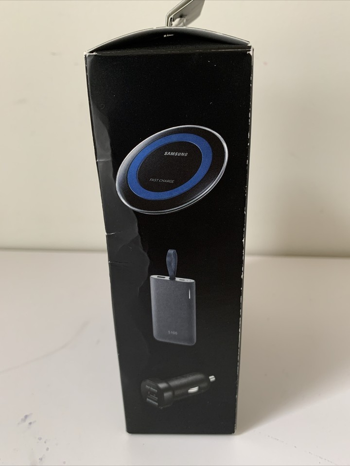 Samsung Fast Charge Power Bundle Battery Pack, Wireless Charger, Car
