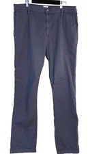 Flint And Tinder Pants Mens 36x34 Gray Chino Stretch Slash Pockets USA Made
