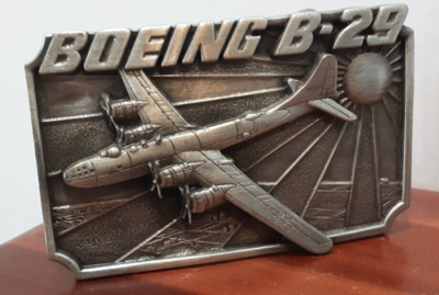 Vintage Rare Boeing B-29 Belt Buckle LTD Edition 1139/5000 Mary Carter Siskiyou