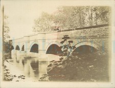 Bridge over Upper River Trent seven arches 1908 Orig Photo 4x3