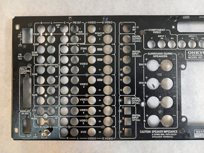 ONKYO TX-DS989 ver2 AV Receiver BACK PANEL | eBay