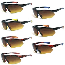 BIFOCAL VISION READING GLASSES SUNGLASSES - 987BF - 1.0, 1.5, 2.0, 2.5, 3.0