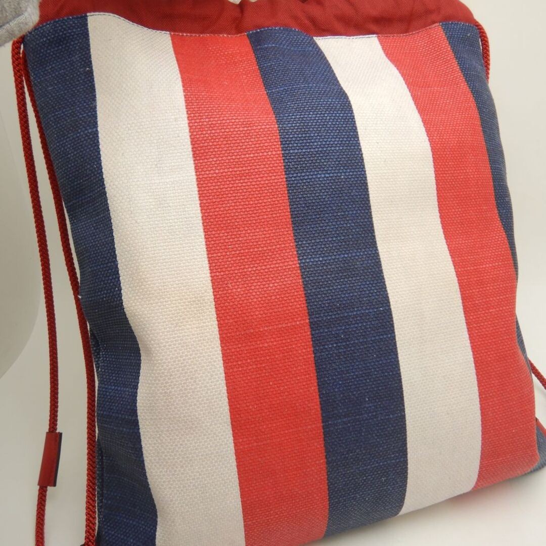 Gucci Medium Drawstring Backpack Canvas Leather T… - image 6