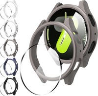 HüLle FüR Samsung Galaxy Watch 7 44Mm SchutzhüLle Hartglas Kratzfest PC Case 5