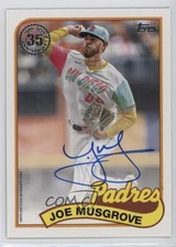 2024 Topps Series 1 1989 Topps Baseball Auto Joe Musgrove #89BA-JMU Auto