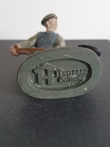 Elastolin Lineol Soldat Pionier mit Spaten Lagerleben Militär I. WK Masse 10 cm - Bild 7 von 7