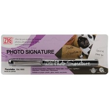 Zig 0.7mm Photo Signature Marker, Carded, Black Kitchen