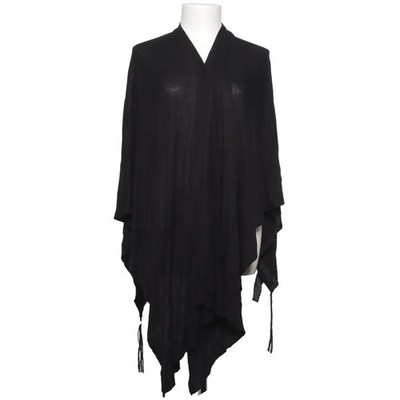Indiska, Poncho, Größe: ONE SIZE, Schwarz, Viskose, Einfarbig, Damen #gOH