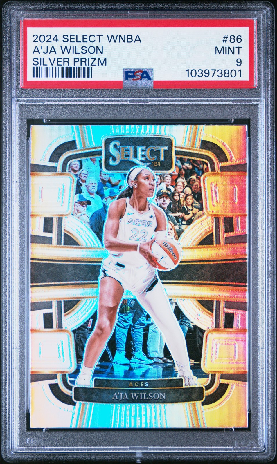 A'ja Wilson Silver Prizm #86