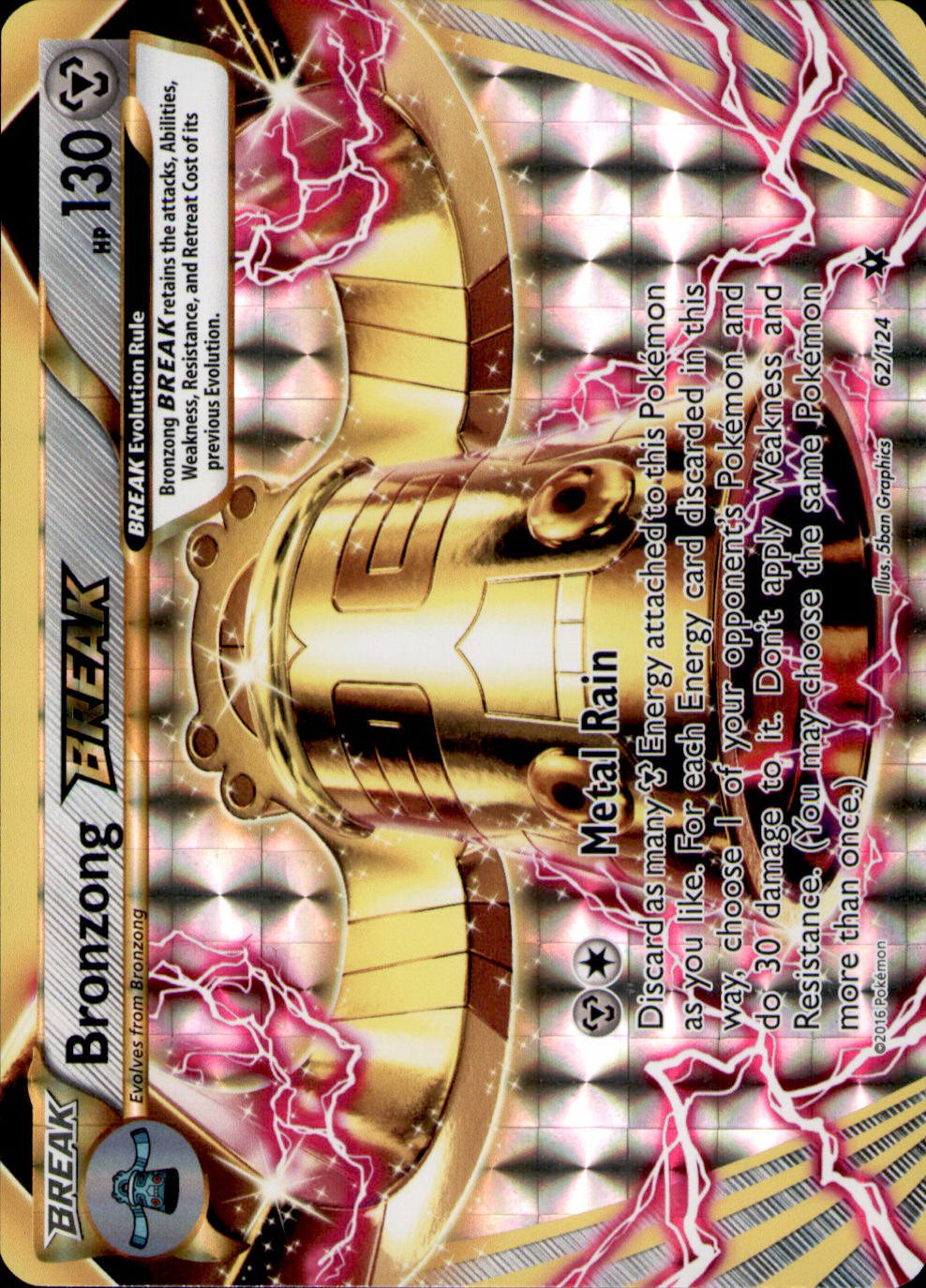 Bronzong BREAK 62/124 XY - Fates Collide Pokemon-EN NM