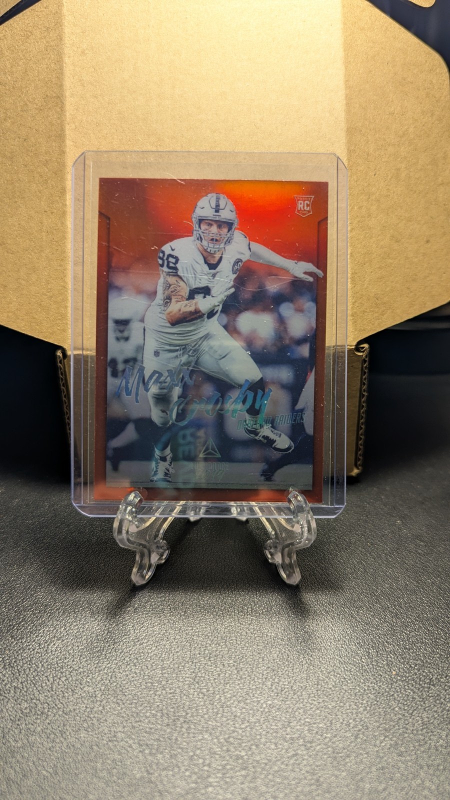 2019 Panini Chronicles - Luminance Update Rookies Maxx Crosby #222 Red /99 (RC)