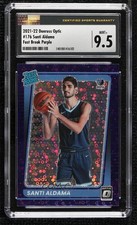 2021 Panini Donruss Optic Fast Break Purple Prizm 12/95 Santi Aldama CSG 9.5 k5l
