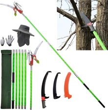 Manual Pole Saw 6.5-19.7 Ft Extendable Tree Pruner Hand Pole Saw High Branches T