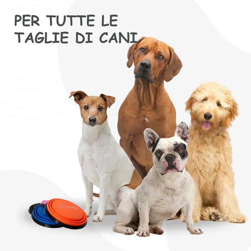 Ciotola Pieghevole per Cani [Originale] – Ciotola Da Viaggio, Mangiatoia E Abbev - Immagine 4 di 4