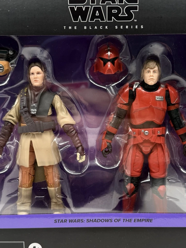 Star Wars La Serie Negra Luke Skywalker Guardia Imperial y Princesa Leia Boushh Foto 2 de 3