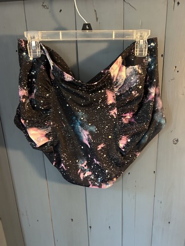 NWOTTorrid High Waist Tummy Smoothing Retro Style Galaxy Bikini Bottoms | Size 2 - Picture 5 of 9
