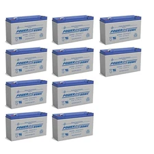Power-Sonic PS-6100 SLA BATTERY 6V 12AH .187 TT - Pack of 10
