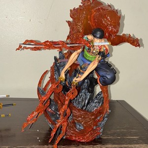 Roronoa Zoro One Piece Anime Figure PVC with Swords & Alternate Head