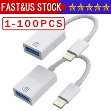 To Camera USB Female OTG Connector Adapter Cable For Apple iPhone iPad iPod Lot
